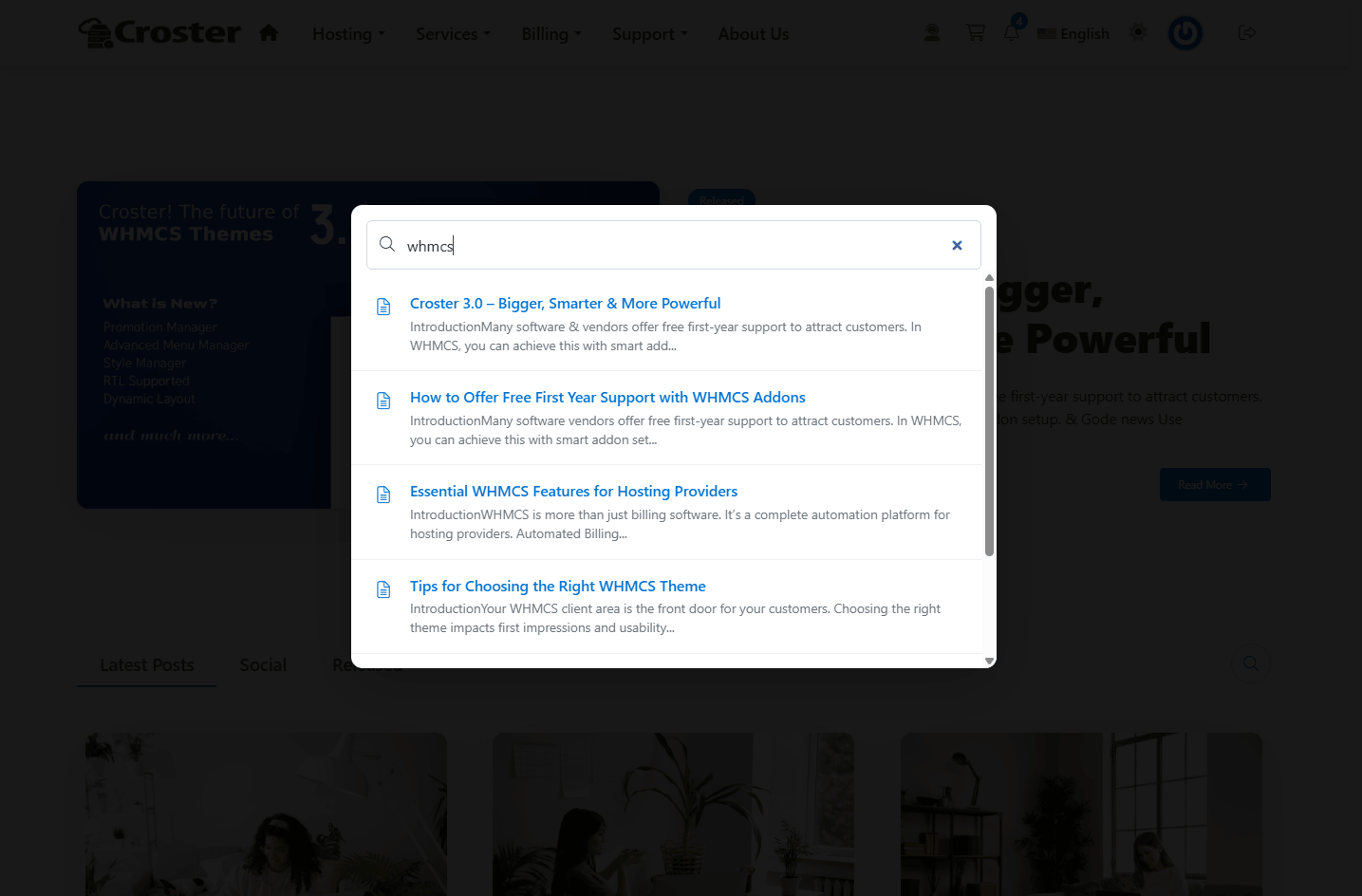 WHMCS Blogm Addon - Advance Search